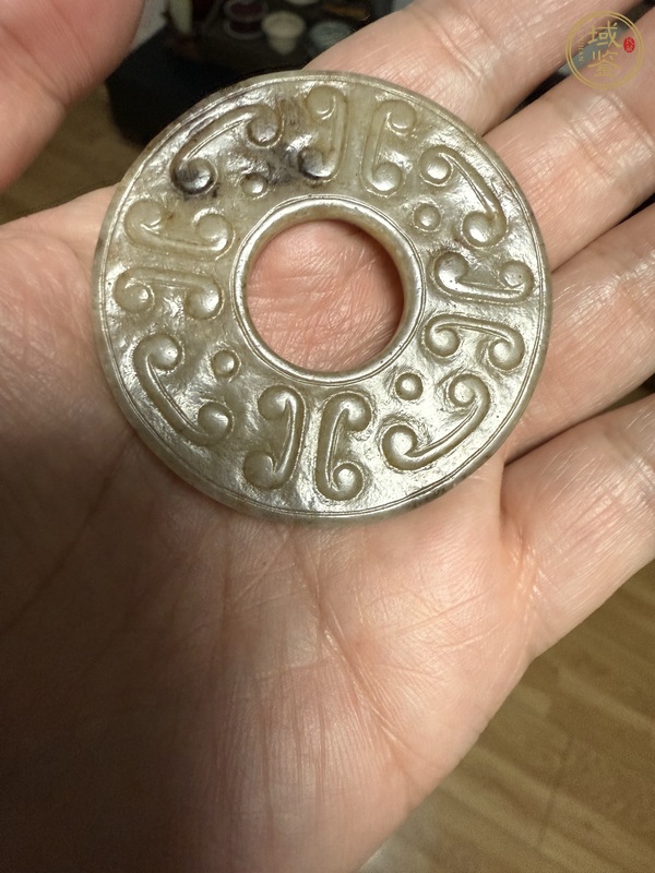古玩玉器仿古做舊玉璧真品鑒賞圖