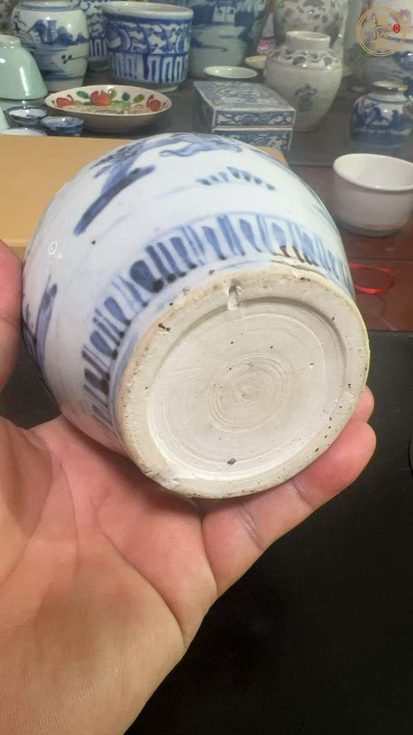 古玩陶瓷青花蓋罐真品鑒賞圖