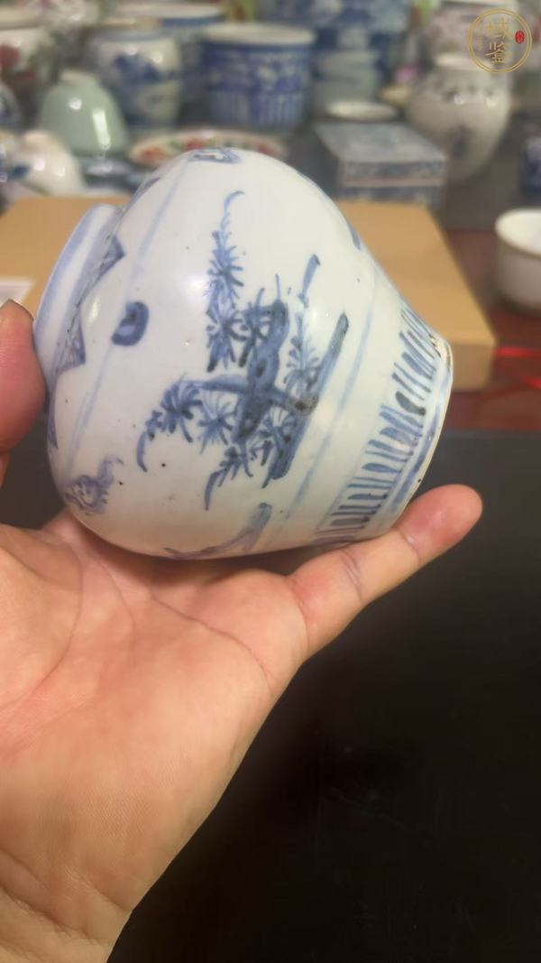 古玩陶瓷青花蓋罐真品鑒賞圖