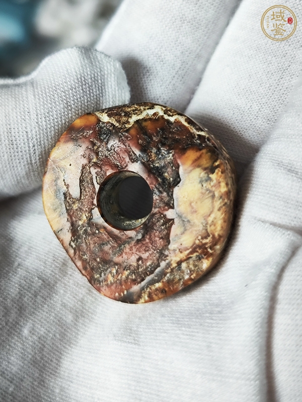 古玩玉器仿古做舊小玉璧真品鑒賞圖