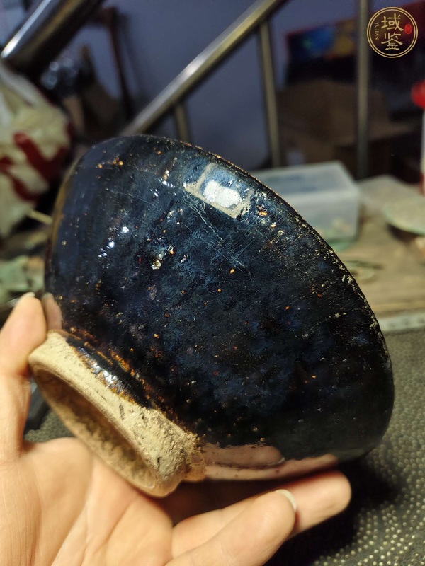 古玩陶瓷磁州窯系黑釉碗真品鑒賞圖