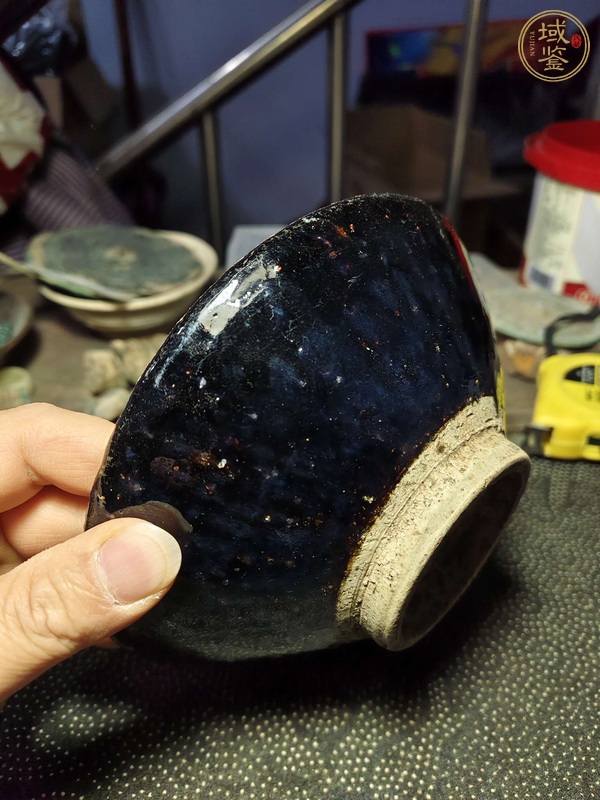 古玩陶瓷磁州窯系黑釉碗真品鑒賞圖