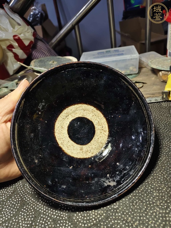 古玩陶瓷磁州窯系黑釉碗真品鑒賞圖