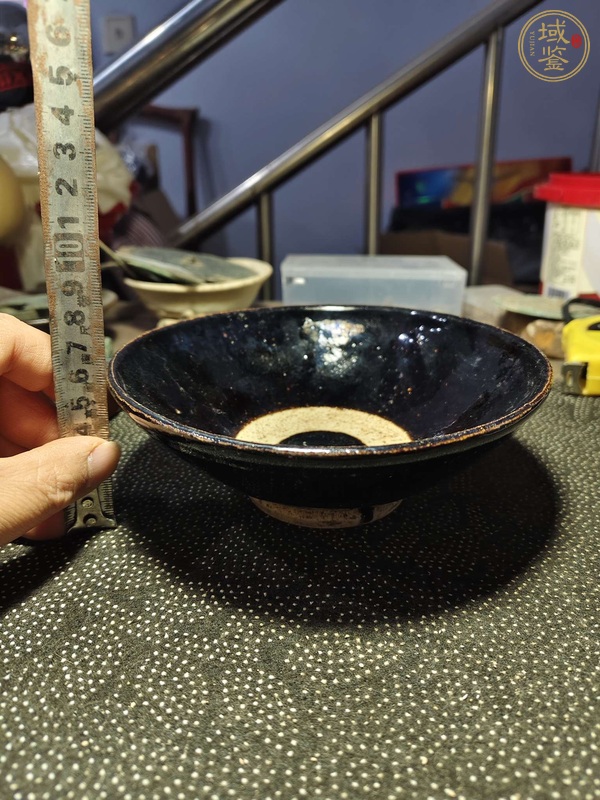古玩陶瓷磁州窯系黑釉碗真品鑒賞圖