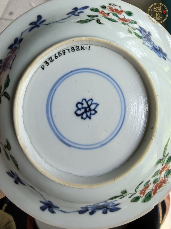 古玩陶瓷清康熙 青花五彩花卉紋盤(pán)真品鑒賞圖