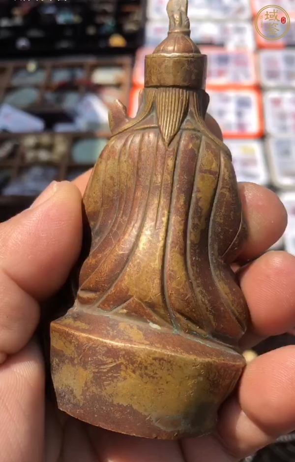 古玩銅器銅蓮花生真品鑒賞圖