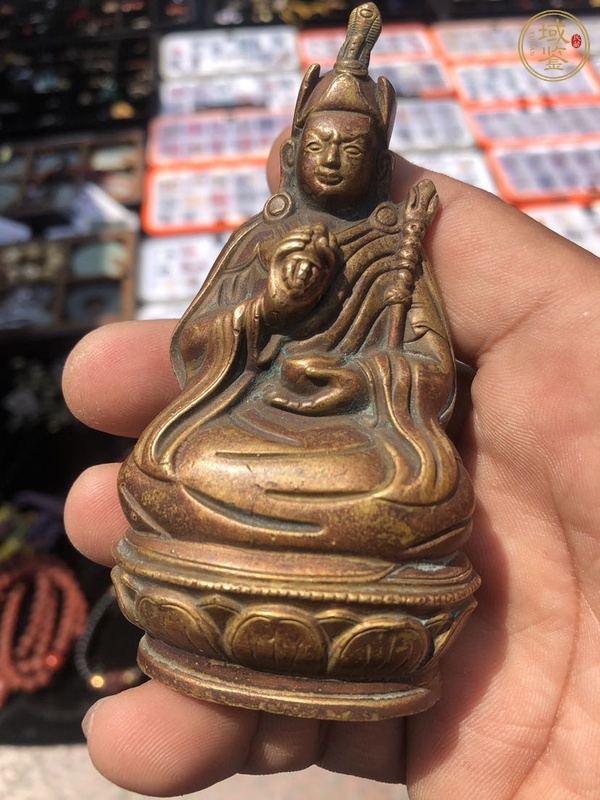 古玩銅器銅蓮花生真品鑒賞圖