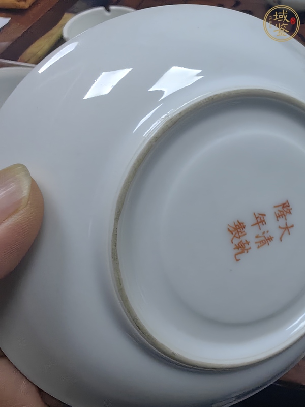 古玩陶瓷粉彩杯碟真品鑒賞圖