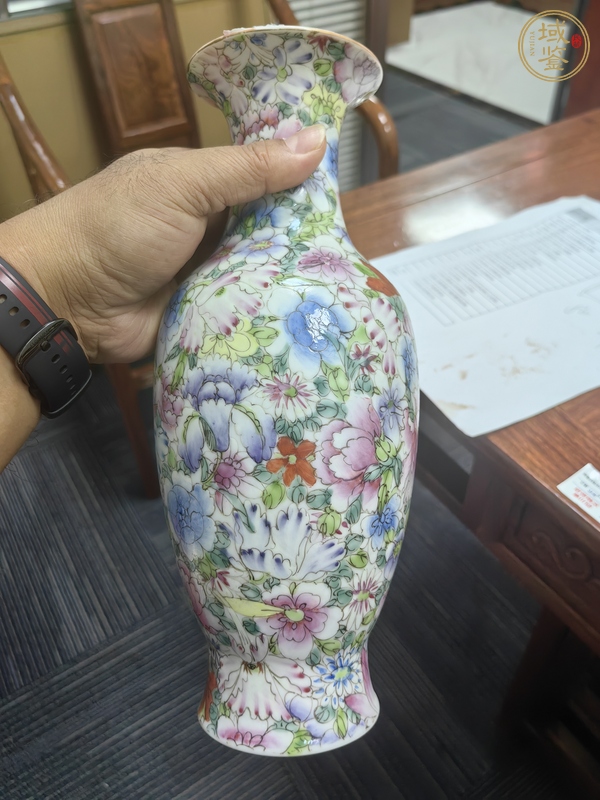 古玩陶瓷粉彩瓶真品鑒賞圖