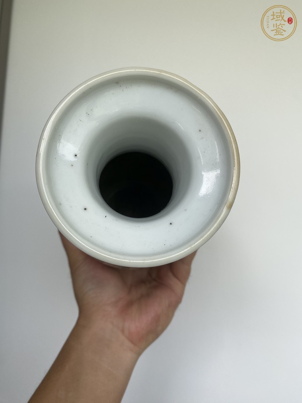 古玩陶瓷晚清粉彩瓶真品鑒賞圖