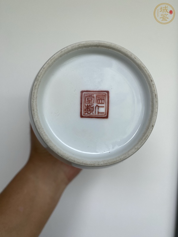 古玩陶瓷富貴玉貓圖燈籠瓶真品鑒賞圖