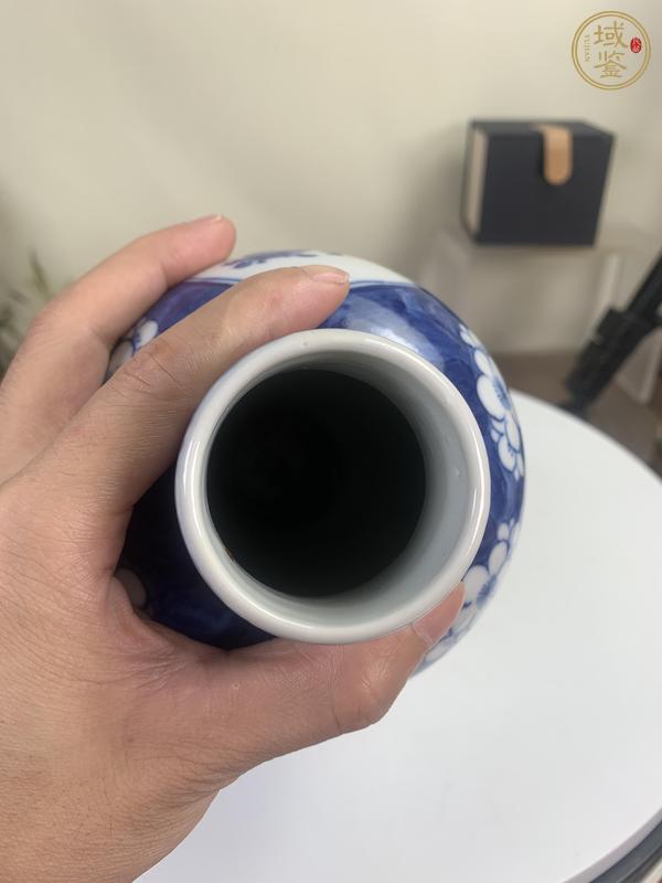 古玩陶瓷冰梅博古開窗蓋瓶真品鑒賞圖