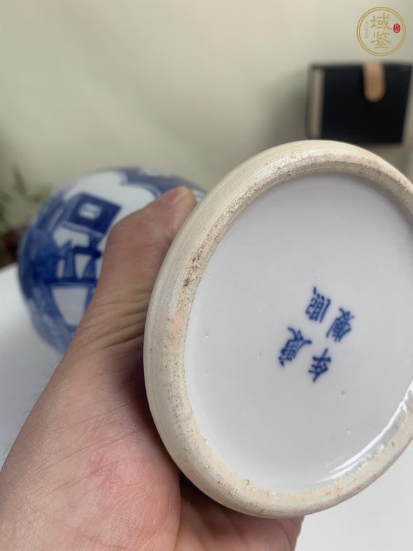 古玩陶瓷冰梅博古開窗蓋瓶真品鑒賞圖