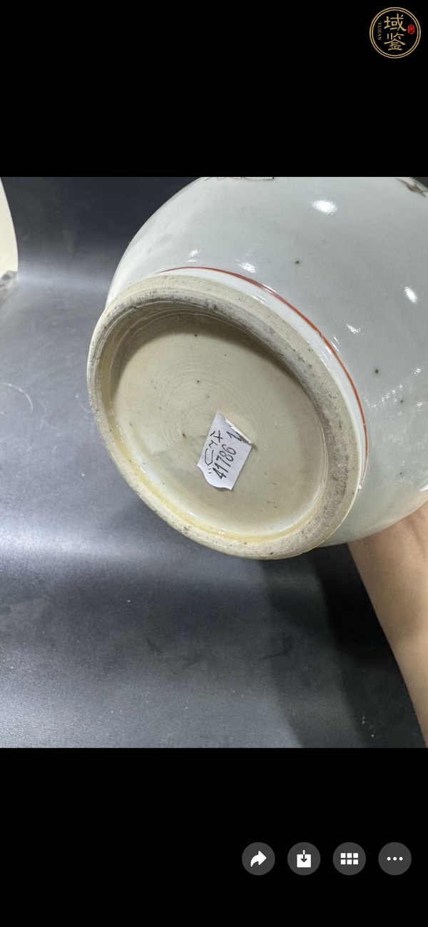古玩陶瓷人物紋蒜頭瓶真品鑒賞圖