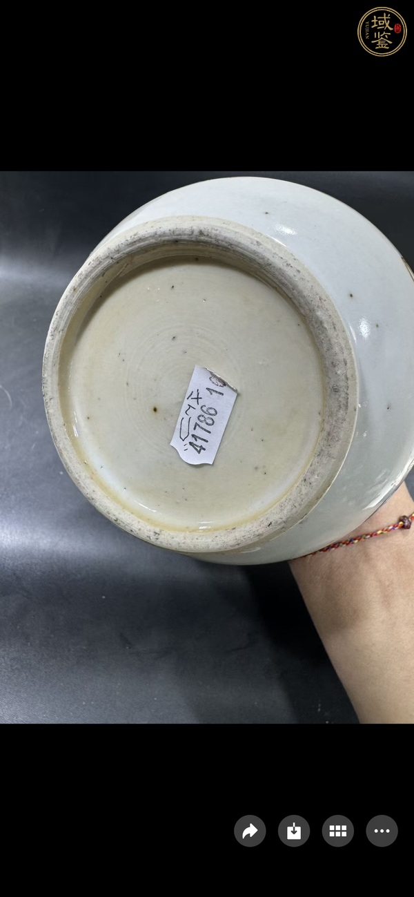 古玩陶瓷人物紋蒜頭瓶真品鑒賞圖