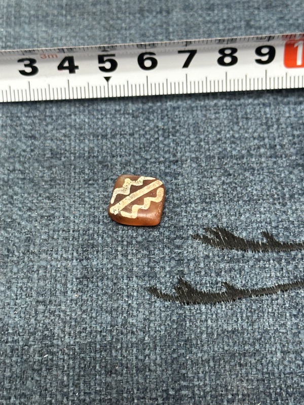 古玩陶瓷宋元精品老瑪瑙菱型珠拍賣，當(dāng)前價格89元