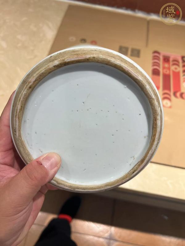 古玩陶瓷青化山水鳳尾尊真品鑒賞圖