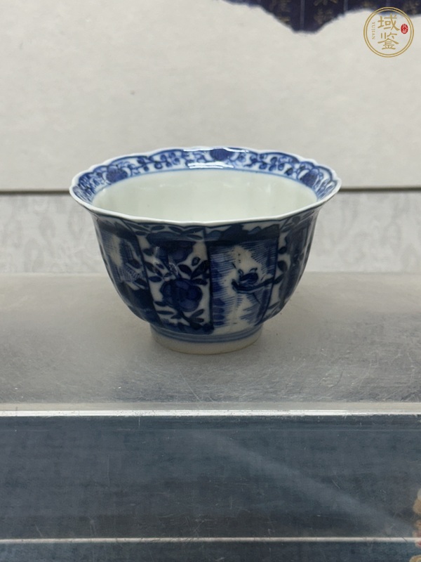 古玩陶瓷青花折沿杯真品鑒賞圖
