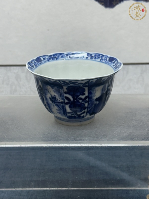 古玩陶瓷青花折沿杯真品鑒賞圖