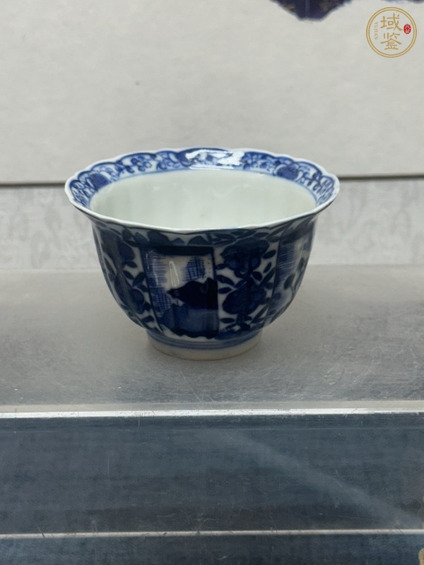 古玩陶瓷青花折沿杯真品鑒賞圖