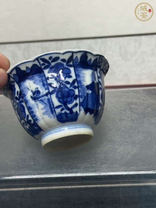 古玩陶瓷青花折沿杯真品鑒賞圖