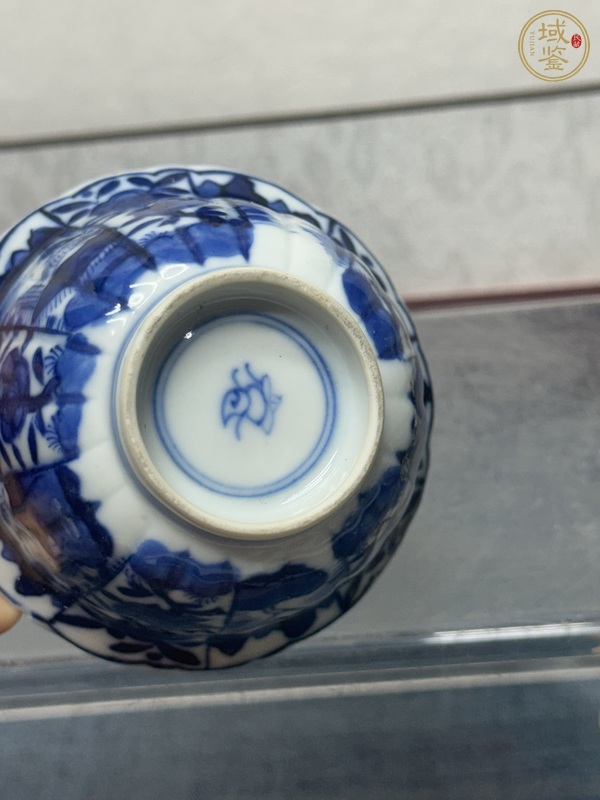 古玩陶瓷青花折沿杯真品鑒賞圖