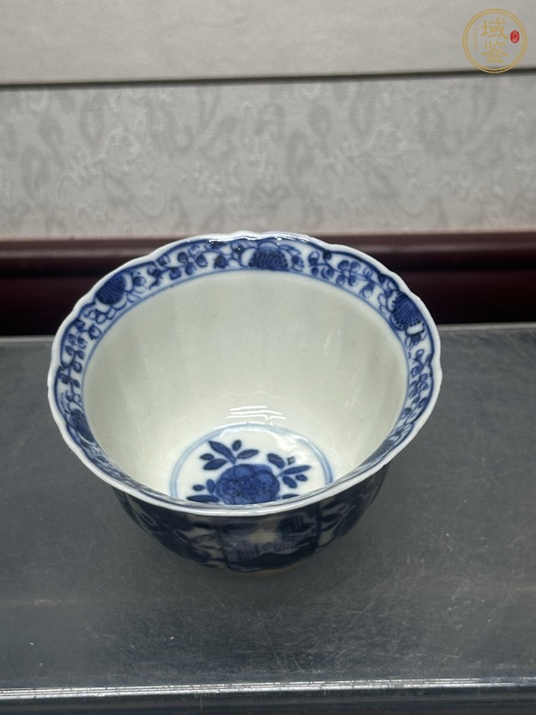 古玩陶瓷青花折沿杯真品鑒賞圖