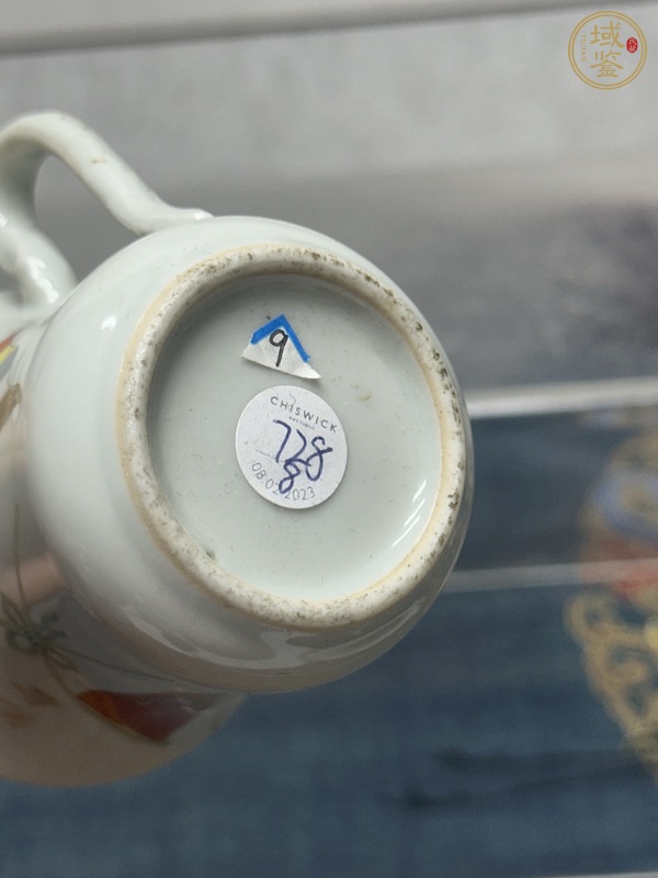 古玩陶瓷民國(guó)雙旗杯真品鑒賞圖