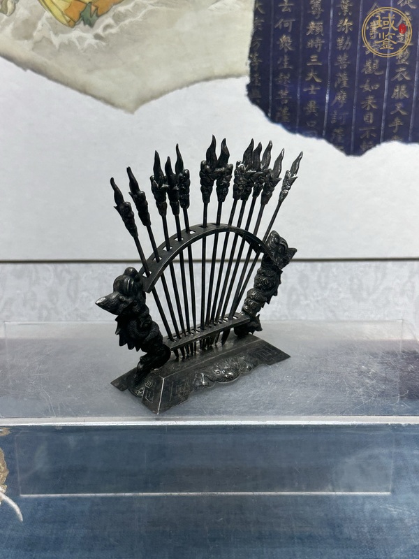古玩陶瓷民國銀質(zhì)果叉真品鑒賞圖