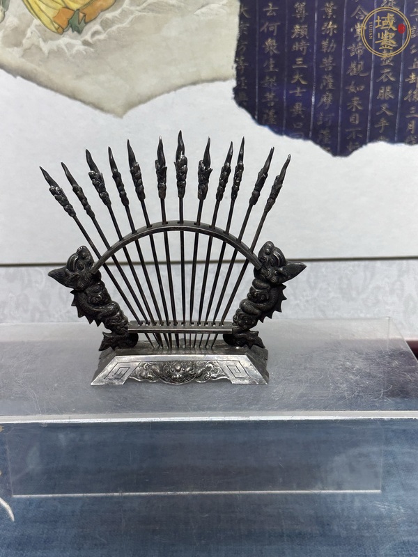 古玩陶瓷民國銀質(zhì)果叉真品鑒賞圖