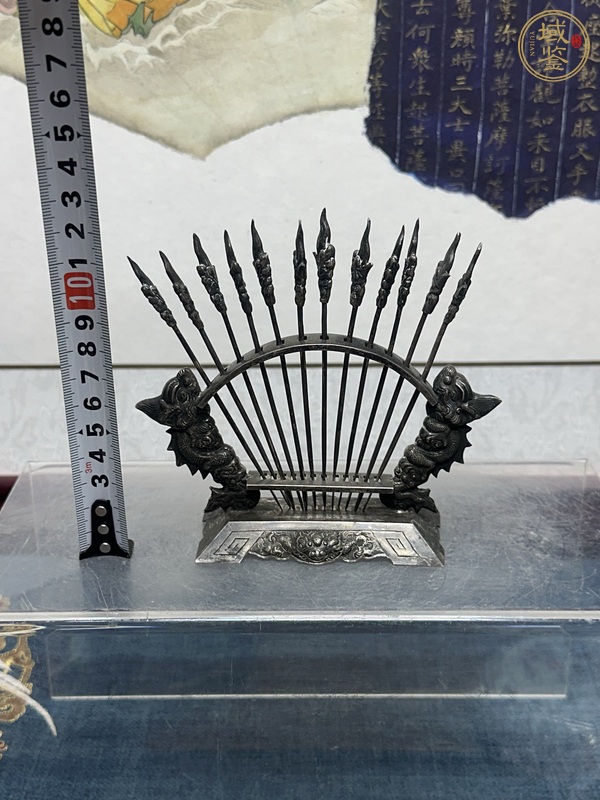 古玩陶瓷民國銀質(zhì)果叉真品鑒賞圖