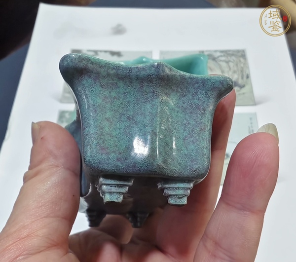 古玩陶瓷水仙盆真品鑒賞圖