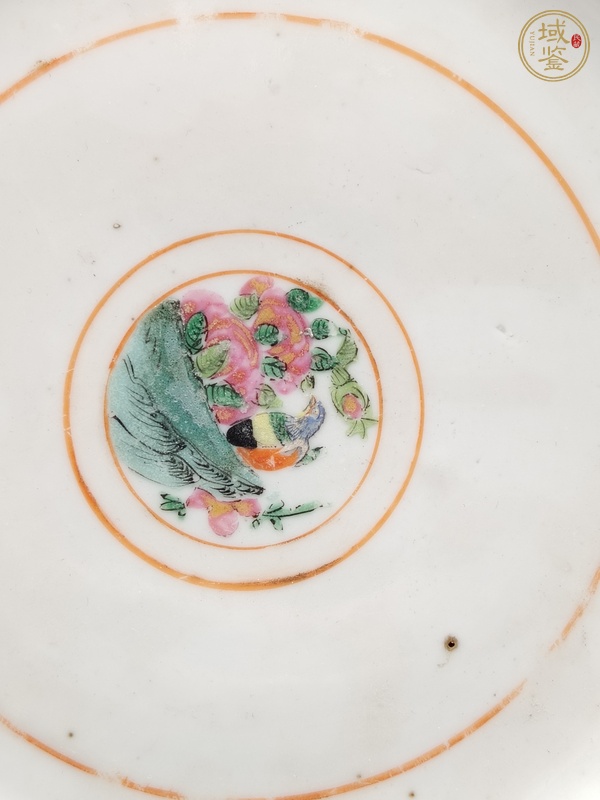 古玩陶瓷廣彩花鳥紋盤真品鑒賞圖
