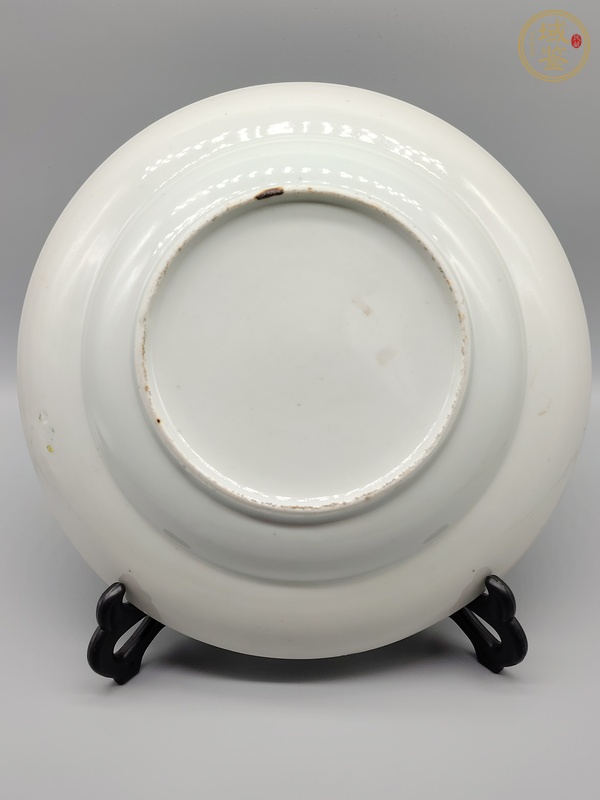 古玩陶瓷廣彩花鳥紋盤真品鑒賞圖
