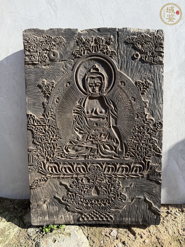 古玩木雕佛印板真品鑒賞圖