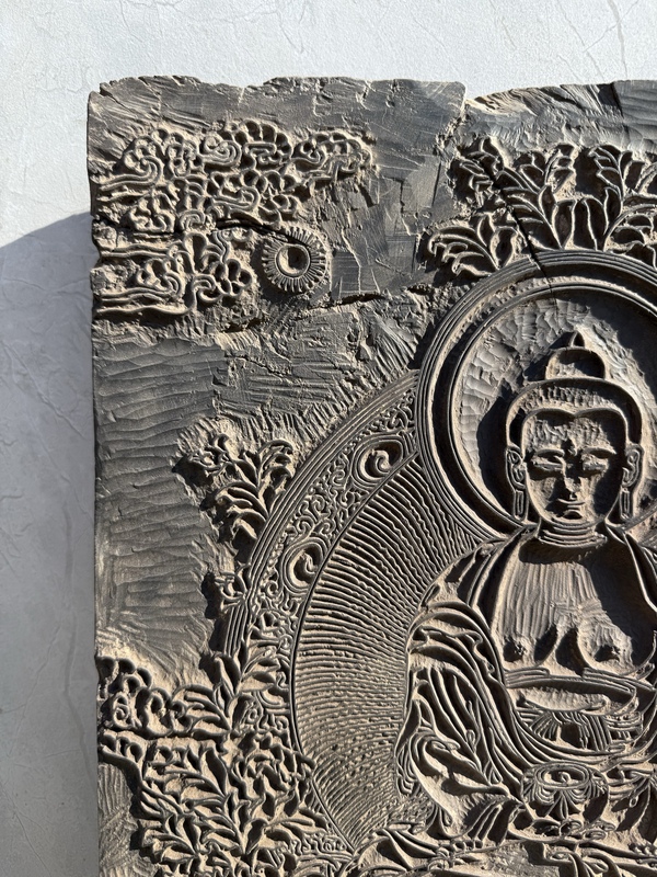古玩雜項木雕佛印板拍賣，當(dāng)前價格8000元