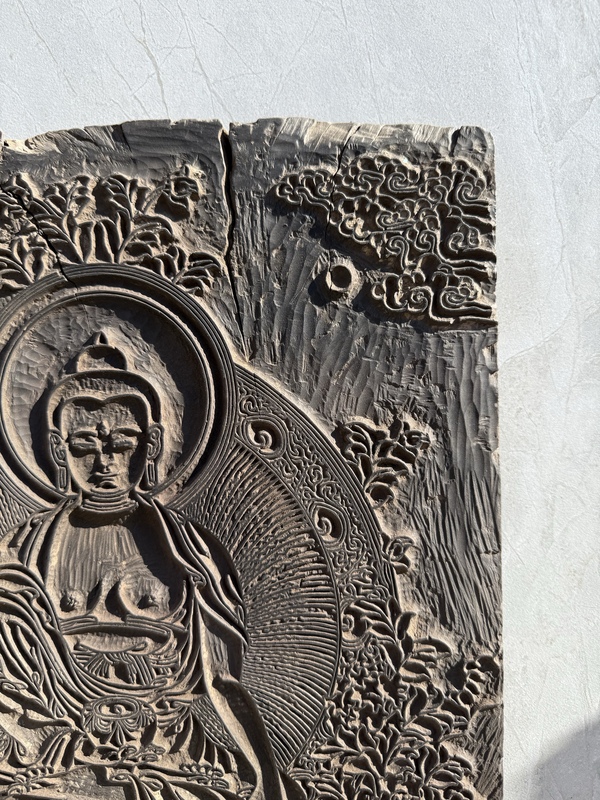 古玩雜項(xiàng)木雕佛印板拍賣,當(dāng)前價(jià)格8000元