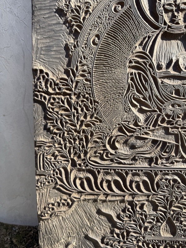 古玩雜項(xiàng)木雕佛印板拍賣,當(dāng)前價(jià)格8000元