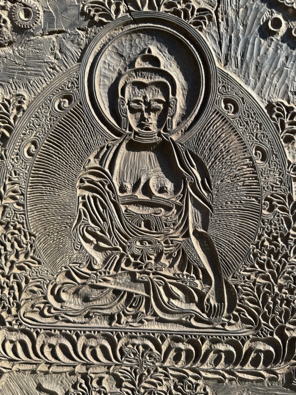 古玩雜項木雕佛印板拍賣，當(dāng)前價格8000元