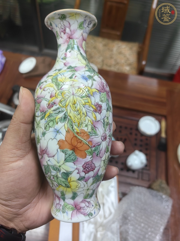 古玩陶瓷粉彩瓶真品鑒賞圖