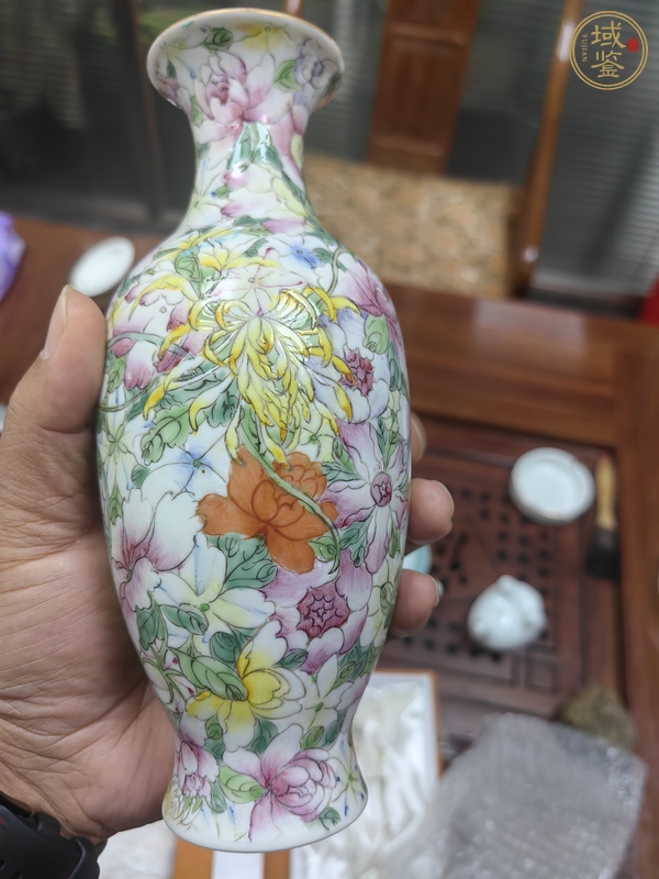 古玩陶瓷粉彩瓶真品鑒賞圖