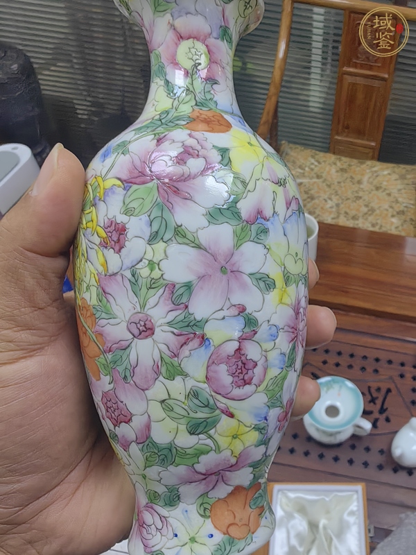 古玩陶瓷粉彩瓶真品鑒賞圖