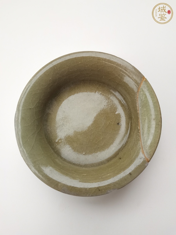 古玩陶瓷龍泉青瓷撇口洗真品鑒賞圖