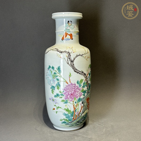 古玩陶瓷粉彩棒槌瓶真品鑒賞圖