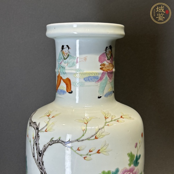 古玩陶瓷粉彩棒槌瓶真品鑒賞圖