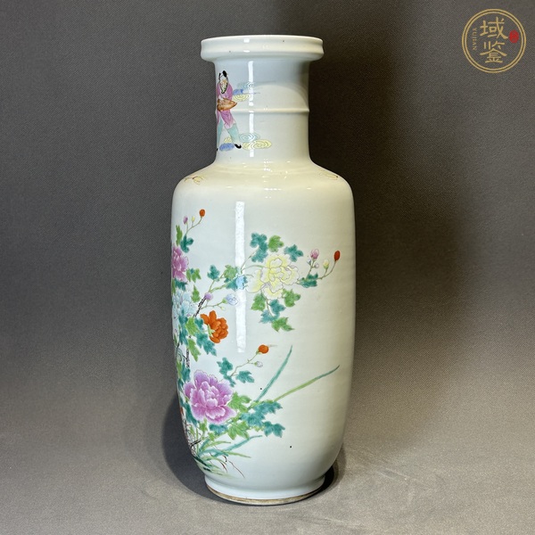 古玩陶瓷粉彩棒槌瓶真品鑒賞圖