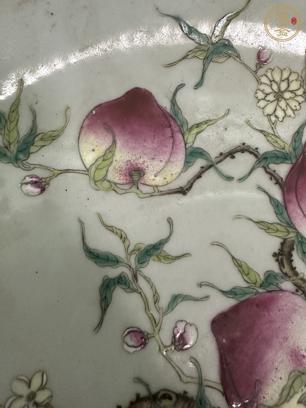 古玩陶瓷粉彩盤真品鑒賞圖