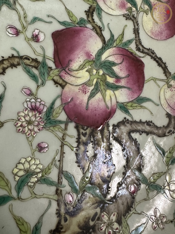 古玩陶瓷粉彩盤真品鑒賞圖
