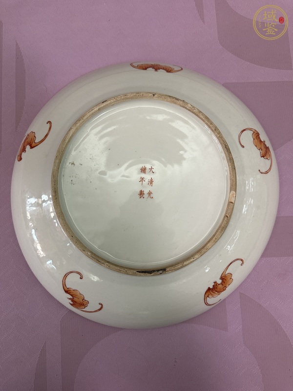 古玩陶瓷粉彩盤真品鑒賞圖