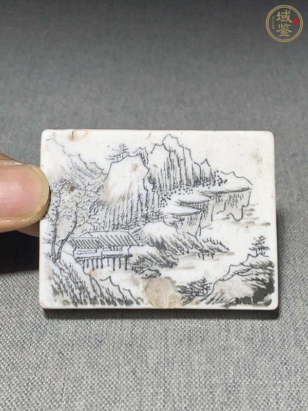 古玩陶瓷晚清反瓷鎮(zhèn)紙真品鑒賞圖